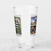 パーソナライズなカスタム3の写真の記念品のコラージュ タンブラーグラス (右)