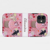 パーソナライズなカップケーキおよびラブラドールの妖精 Case-Mate iPhoneケース (裏面(横))