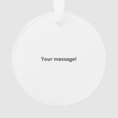 パーソナライズなカナダのカエデの葉 オーナメント (裏面)