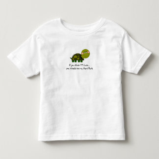 パーソナライズなカメのティーの幼児 トドラーTシャツ