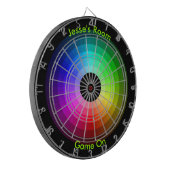 パーソナライズなカラーホイール ダーツボード (正面左)