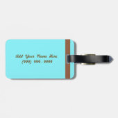 パーソナライズなカリブ(地図) ラゲッジタグ (裏面横)