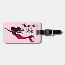 パーソナライズなガーリーな紫色の人魚絶えず動いた|