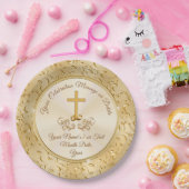 パーソナライズなキリスト教の紙皿を引き起こします ペーパープレート (パーティー)