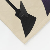 パーソナライズなギターのプリントパターン フリースブランケット (角)