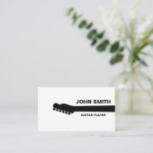 パーソナライズなギターの先生の音楽的なミュージシャン 名刺 (スタンド正面)