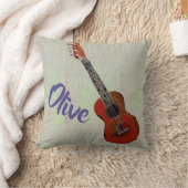 パーソナライズなギターの枕 クッション (ブランケット)