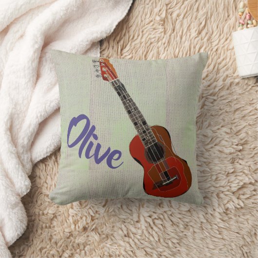 パーソナライズなギターの枕 クッション (ブランケット)