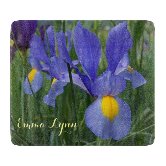 パーソナライズなギフトあなたの一流のガラスまな板 カッティングボード (正面)