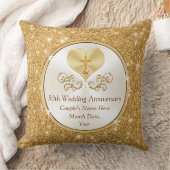 パーソナライズなクリスチャン第50記念日のギフトのアイディア クッション (ブランケット)