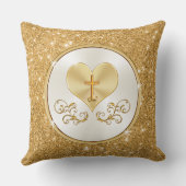 パーソナライズなクリスチャン第50記念日のギフトのアイディア クッション (裏面)