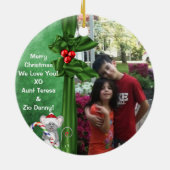 パーソナライズなクリスマスのオーナメント2014年 セラミックオーナメント (裏面)