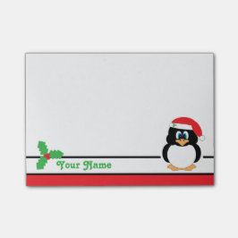 パーソナライズなクリスマスのペンギンの後it®ノート ポストイット