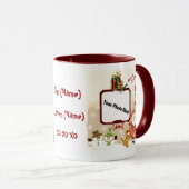 パーソナライズなクリスマスの写真のコーヒー・マグ マグカップ (正面右)
