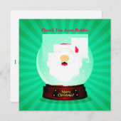 パーソナライズなクリスマスは子供の盛り土からの感謝していしています 招待状 (正面/裏面)