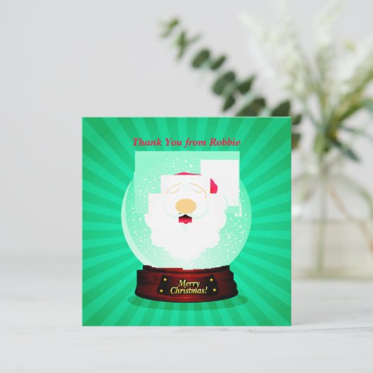 パーソナライズなクリスマスは子供の盛り土からの感謝していしています 招待状 (スタンド正面)