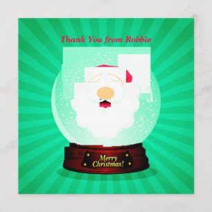 パーソナライズなクリスマスは子供の盛り土からの感謝していしています 招待状