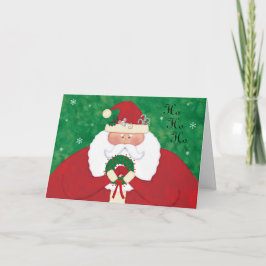 パーソナライズなクリスマスイブサンタ シーズンカード