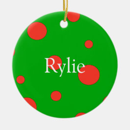 パーソナライズなクリスマスオーナメント セラミックオーナメント