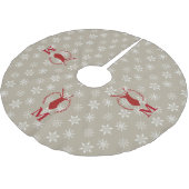 パーソナライズなクリスマスツリーのスカート ブラッシュドポリエステルツリースカート (アングル)