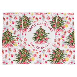 パーソナライズなクリスマスツリー ラージペーパーバッグ