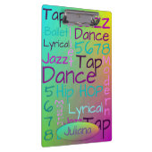 パーソナライズなクールでカラフルなダンス クリップボード (右)