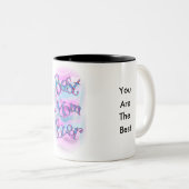 パーソナライズなクールな水彩画|の最も最高のなお母さん| ツートーンマグカップ (正面右)