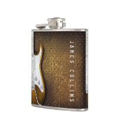 パーソナライズなクールな金属のグランジなエレキギター フラスク (左)