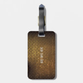 パーソナライズなクールな金属のグランジなエレキギター ラゲッジタグ (裏面縦)