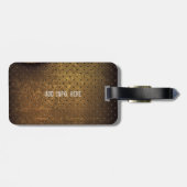 パーソナライズなクールな金属のグランジなエレキギター ラゲッジタグ (裏面横)