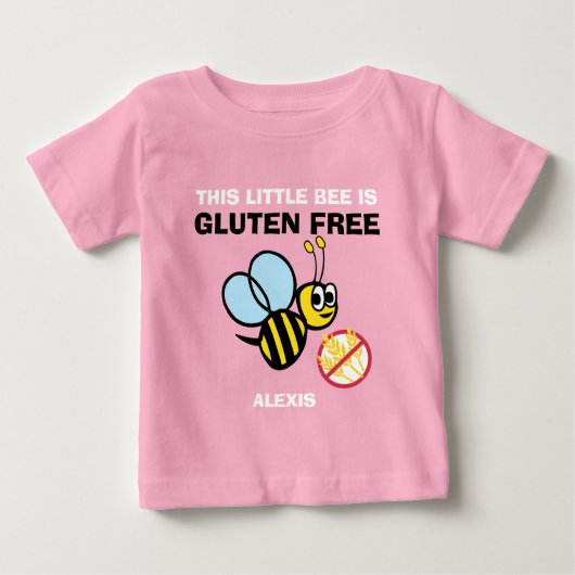 パーソナライズなグルテンの自由なのまわりにのCeliacワイシャツ ベビーTシャツ (正面)