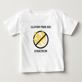 パーソナライズなグルテンの自由な子供Celiacグルテン無し ベビーTシャツ