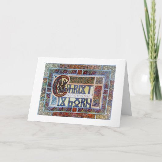 パーソナライズなケルト族のクリスマスカード シーズンカード (正面)