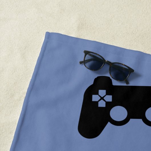 パーソナライズなコントローラーのビデオゲームのコントローラー ビーチタオル (インサイチュ)
