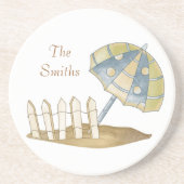 パーソナライズなコースターのビーチの砂岩コースター コースター (正面)