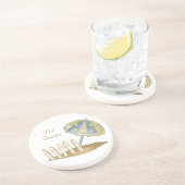 パーソナライズなコースターのビーチの砂岩コースター コースター (側面)