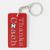 パーソナライズなコーチのギフトサッカー、サッカーKeychain キーホルダー (裏面)