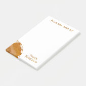 パーソナライズなコーチの机からのフットボール ポストイット (アングル)