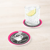 パーソナライズなコーヒーカップの飲み物のコースター コースター (側面)