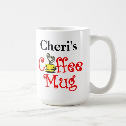 パーソナライズなコーヒー・マグ コーヒーマグカップ (右)