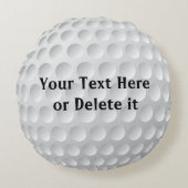 パーソナライズなゴルフはあなたの文字か削除の文字を置きます ラウンドクッション (正面)