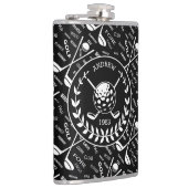 パーソナライズなゴルファーのスタイリッシュなゴルフロゴ フラスク (右)