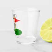 パーソナライズなゴルフウィスキーの小グラス ショットグラス (右)