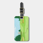 パーソナライズなゴルフコースGeen ラゲッジタグ (正面縦)