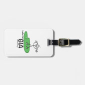 パーソナライズなゴルフバッグのラベル ラゲッジタグ (正面横)