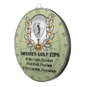 パーソナライズなゴルフ先端のゴルファーの緑のダート盤 ダーツボード (正面右)