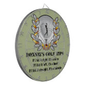 パーソナライズなゴルフ先端のゴルファーの緑のダート盤 ダーツボード (正面左)