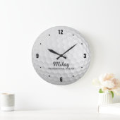 パーソナライズなゴルフ時計 ラージ壁時計 (ホーム)