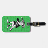 パーソナライズなゴルフ漫画のゴルファー ラゲッジタグ (正面横)