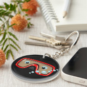 パーソナライズなゴーグル キーホルダー (正面右)